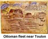 Ottoman fleet near Toulon